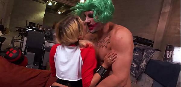  Lascivious teen pussy filled with thug clown big cock